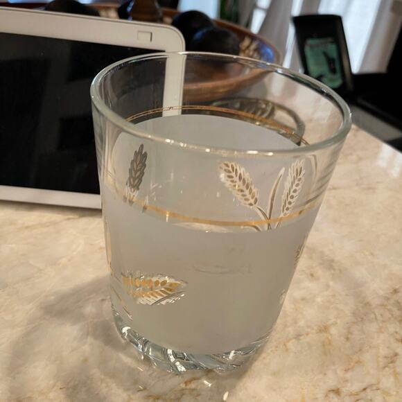 Vintage 60’s DeValbor etched with gold cocktail ice bucket Italy MCM - Picture 3 of 10